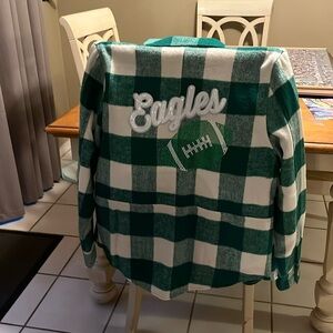 Eagles flannel jacket size medium excellent condition